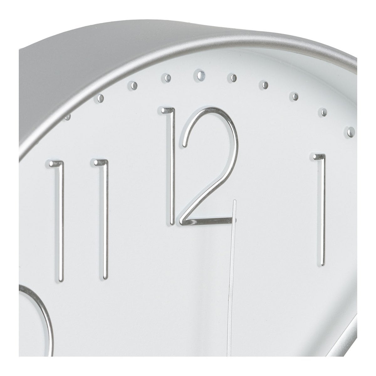 Lalibela Wandklok, zilver, stil uurwerk, ø30 cm