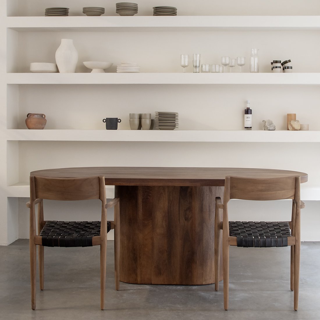 Bullnose langwerpige eettafel 180, 200 of 240 cm