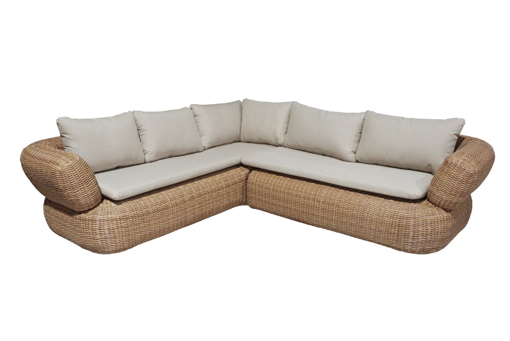 Belva Lounge Hoek Set - 2 stuks - Alu Lichtgeel