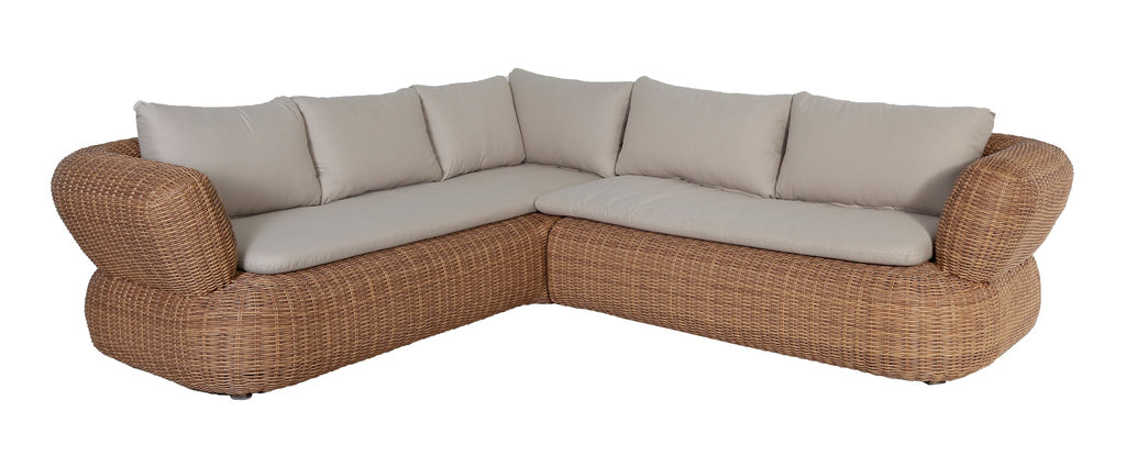 Belva Lounge Hoek Set - 2 stuks - Alu Lichtgeel