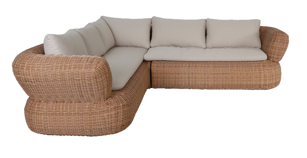 Belva Lounge Hoek Set - 2 stuks - Alu Lichtgeel