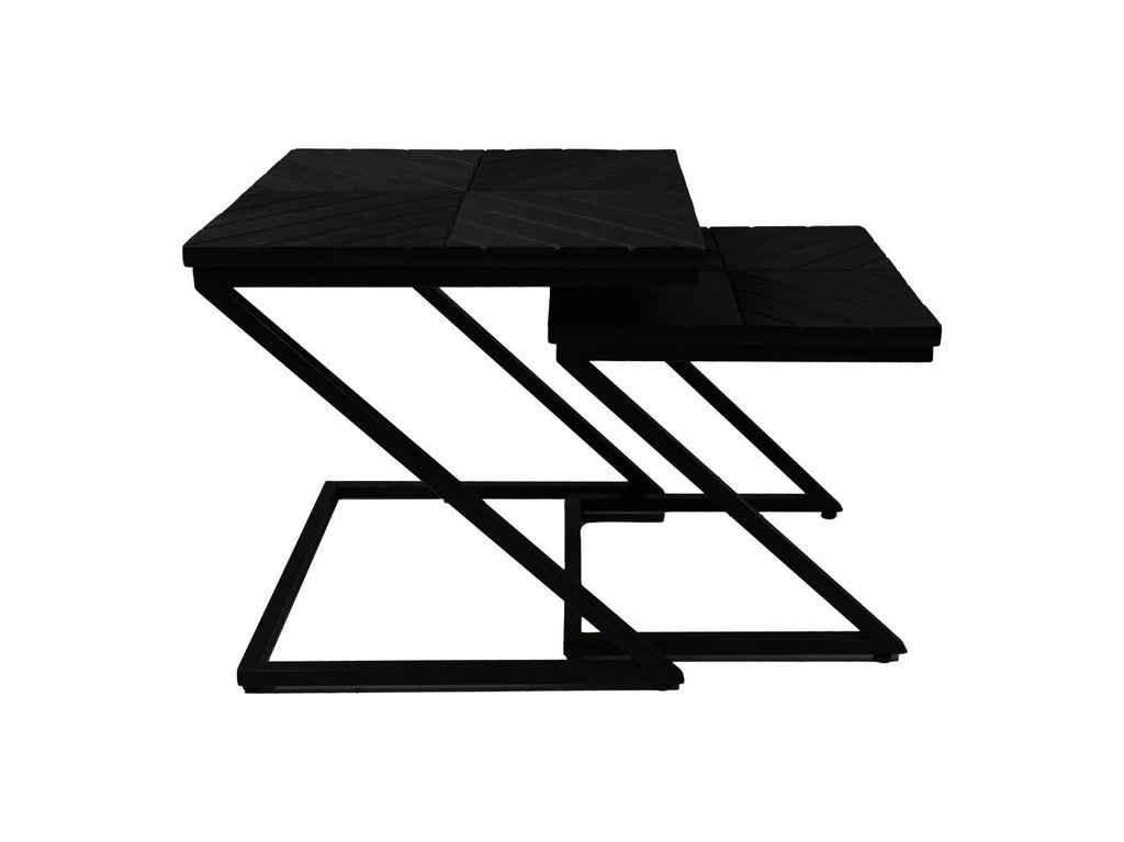 Vierkante Bijzettafel Set Van 2