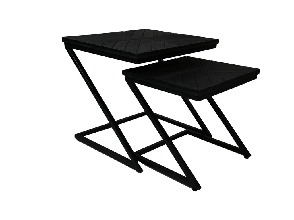 Vierkante Bijzettafel Set Van 2