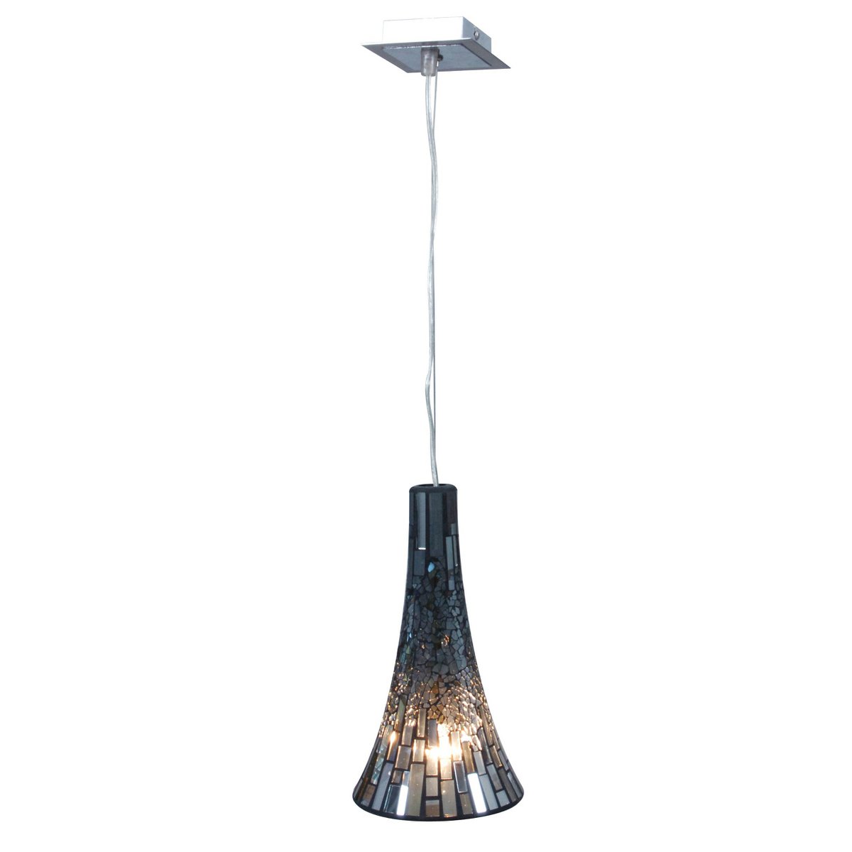 Glazen hanger lamp "individu"