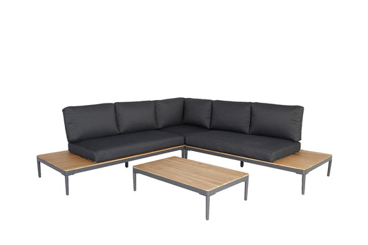 Colombus Lounge Hoekset - 3 stuks - Donker Antraciet - Donker Grijs