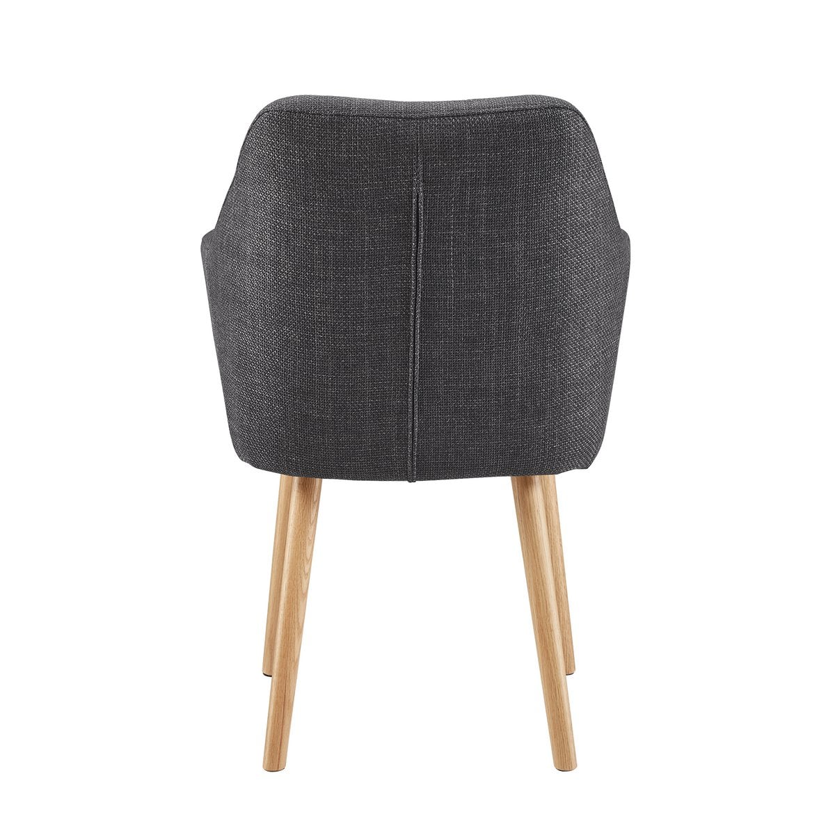 Fauteuil structuurstof donkergrijs