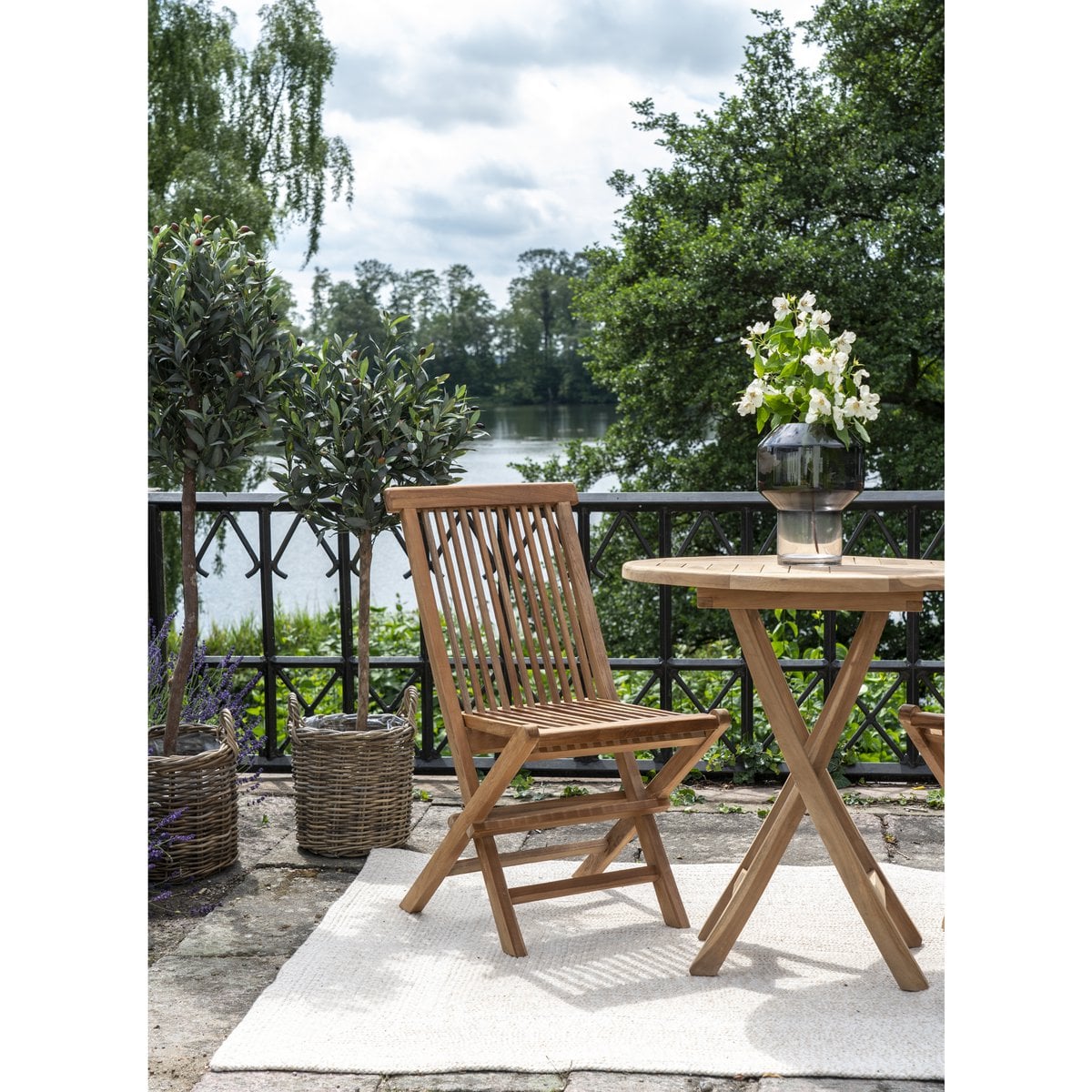 Toledo Eetkamerstoel - Natuurlijk, Teak, 62x46x89 cm - Set van 2