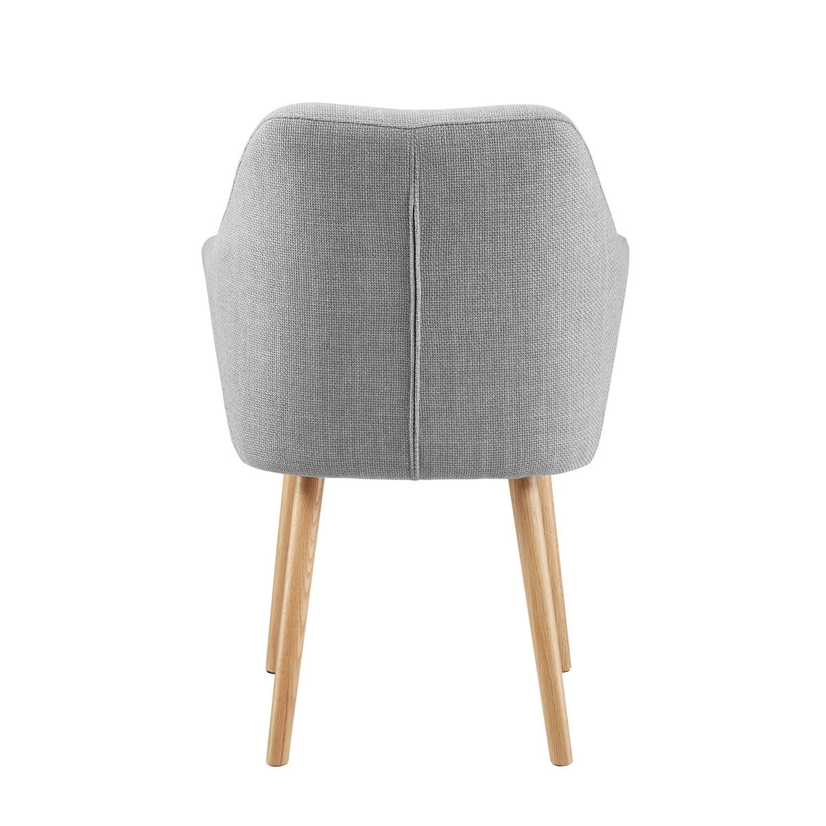 Structuurstof fauteuil lichtgrijs