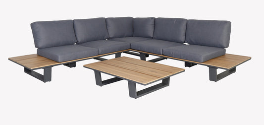 Lota Lounge Hoek Set - 3 stuks - Antraciet