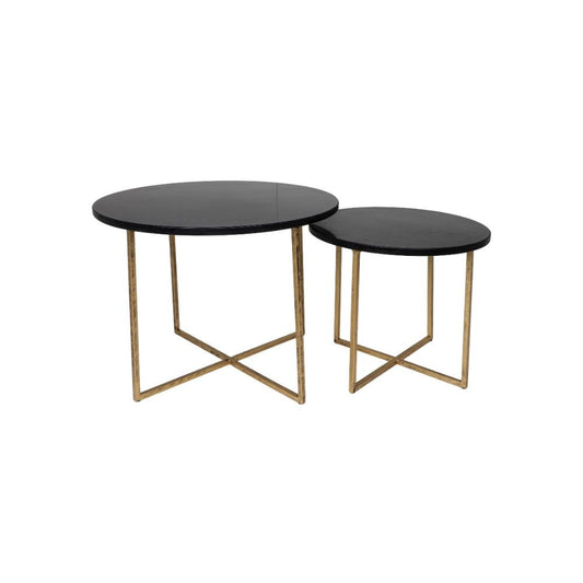Ronde Bijzettafel Set van 2