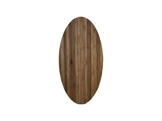 Ovaal Tuintafelblad Naturel Teak
